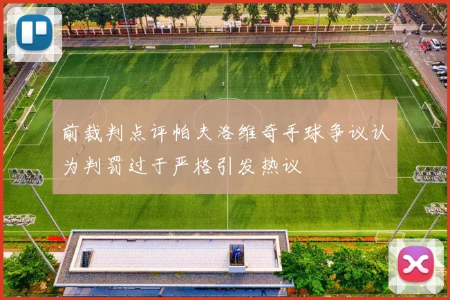 前裁判点评帕夫洛维奇手球争议认为判罚过于严格引发热议